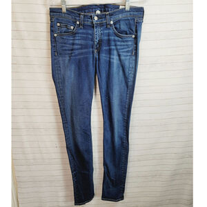 RAG & BONE SKINNY JEANS IN WOODFORD, SZ 27